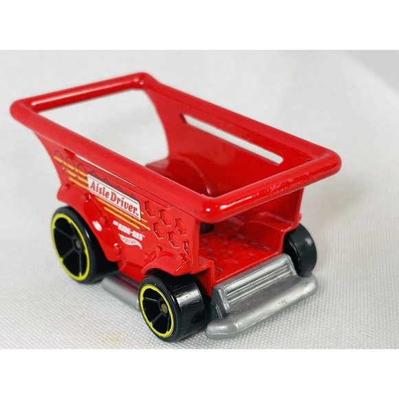 Hot Wheels AISIE DRIVER Red Shopping Cart DTX21 Diecast Loose Push A Long Toy - Picture 3 of 10